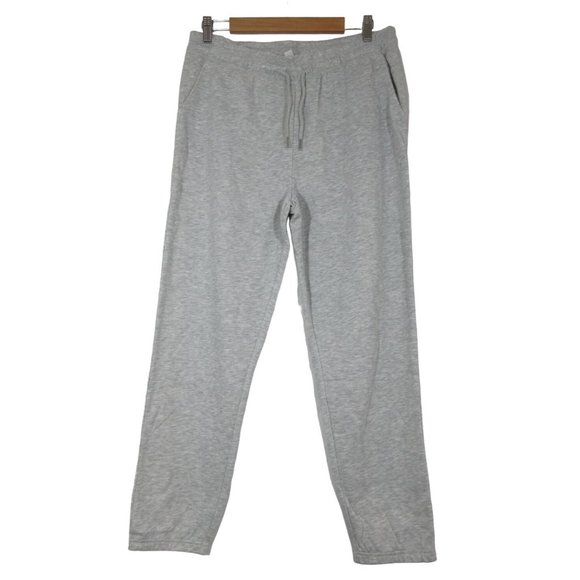 H‎ by Halston Studio drawstring heather gray French terry joggers - Picture 1 of 12